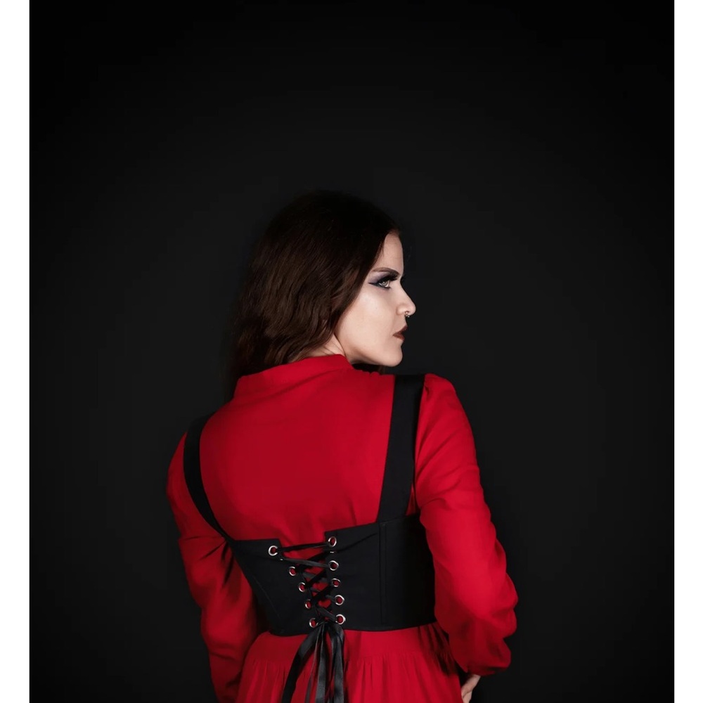 Lively Ghosts Thistlebloom Black Corset-NWT, XL - Picture 11 of 13